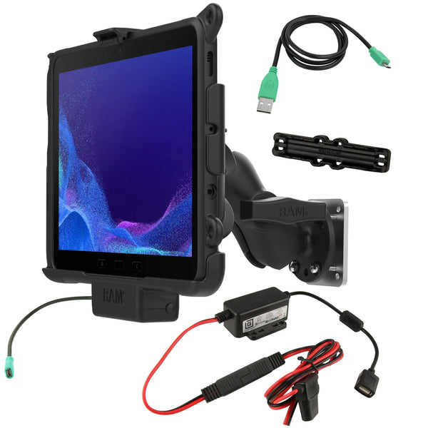 RAM® Powered Mount for Samsung Tab Active4 Pro with Backing Plate RAM