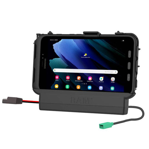 RAM® Power + Data Dock for Tab Active3 & 2 with Speaker Box - RAM-HOL-SAM61PDU - OC Mounts