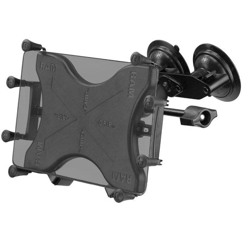 RAM® X-Grip® with RAM® Twist-Lock™ Dual Suction for 9"-10" Tablets - RAM-B-189-UN9-FRO1-KRU - OC Mounts