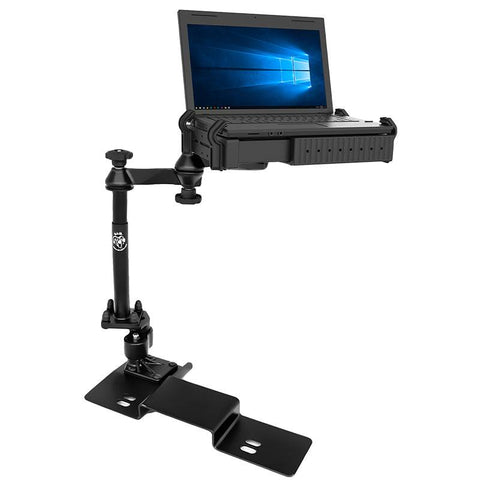 No Drill Laptop Mount for 2004-2014 Ford F150 and 2005-2011 Lincoln Mark LT (Clears Cup Holder) - RAM-VB-109A-SW1 - OC Mounts