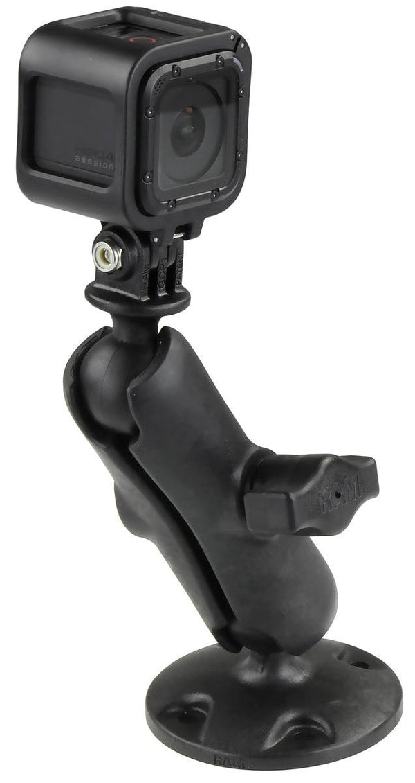 RAM® Composite Drill-Down Mount with Universal Action Camera