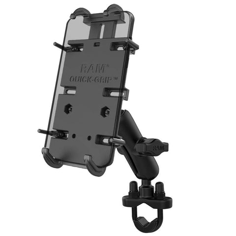 RAM® Quick-Grip™ XL Phone Mount with Handlebar U-Bolt Base - RAM-B-149Z-PD4U - OC Mounts