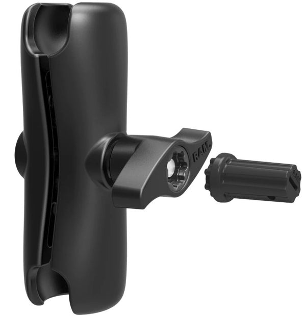 RAM Double Socket Arm with RAM® Pin-Lock™ Security Nut and Key
