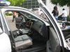 police car with automotive laptop mount