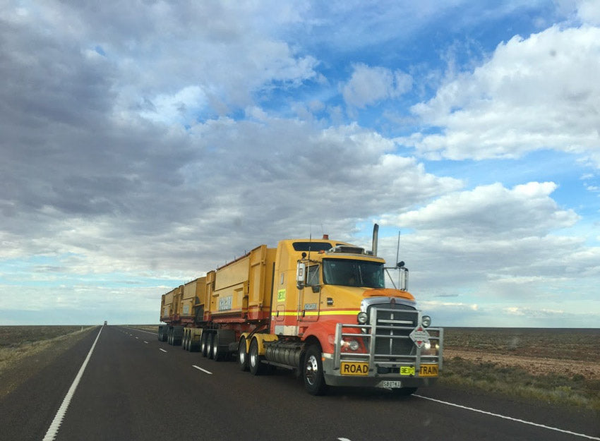 semi-truck on a road