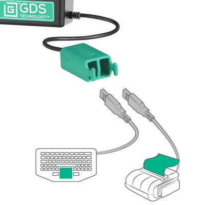 GDS® Tough-Dock™ + Dual USB for Samsung Tab A7 Lite 8.7" - RAM-GDS-DOCK-SAM80CD2U