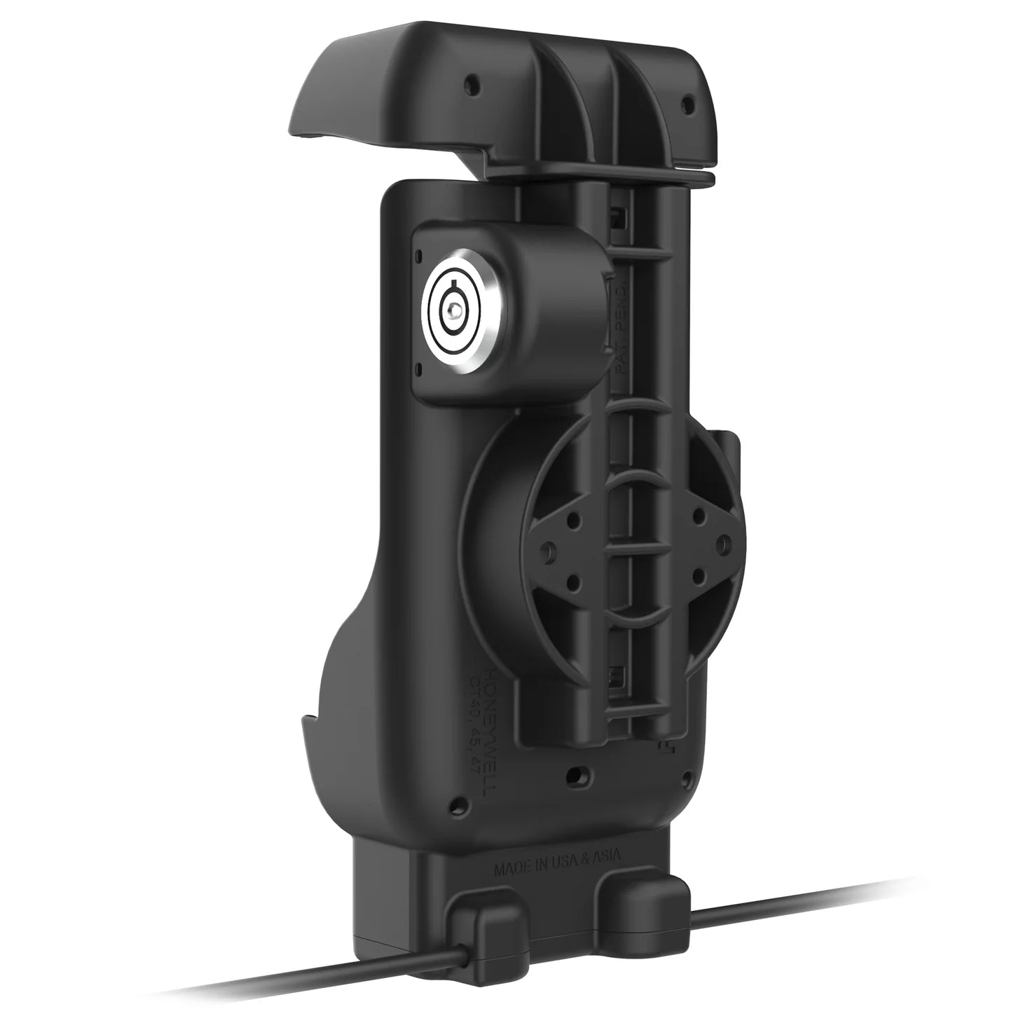 RAM® Locking Powered Dock + USB-A for Honeywell CT40/45/47 - Heated Pins - RAM-HOL-HON12PDHLU