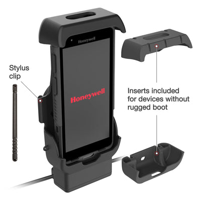 RAM® Locking Powered Dock + USB-A for Honeywell CT40/45/47 - Heated Pins - RAM-HOL-HON12PDHLU