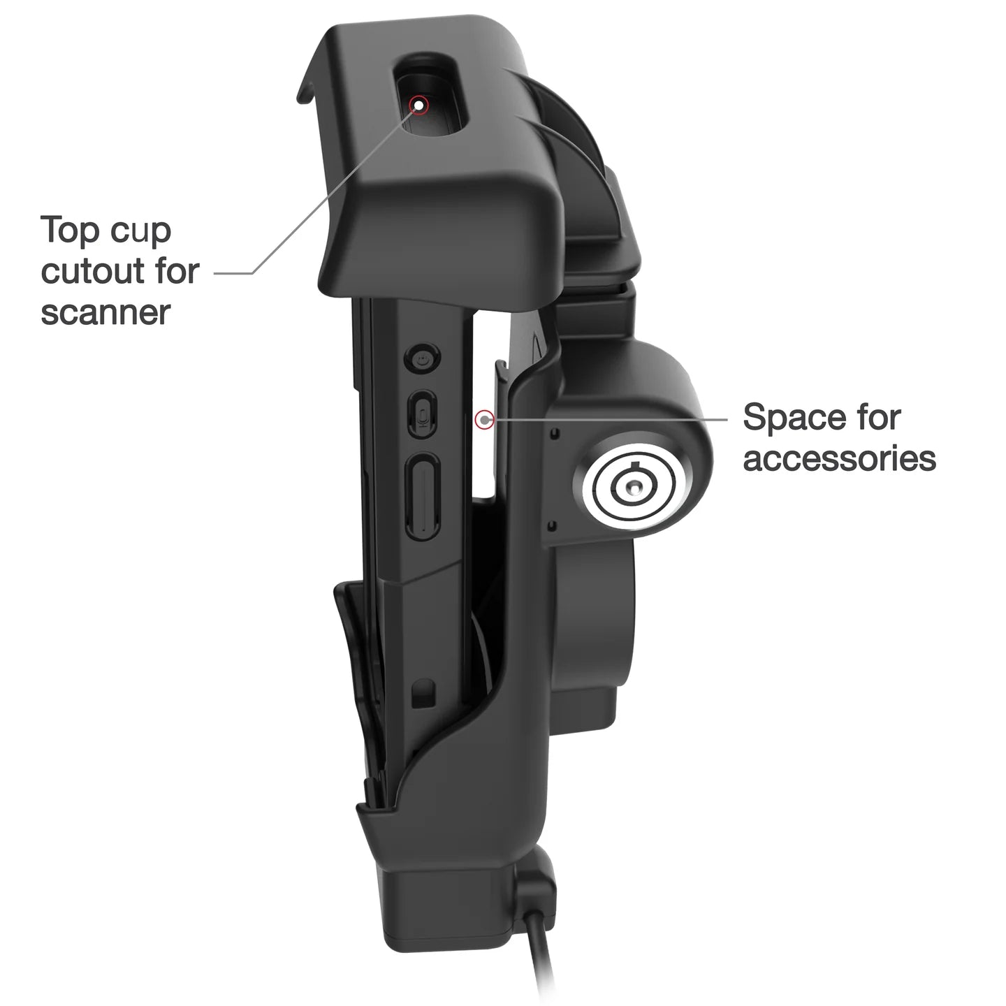 RAM® Locking Powered Dock + USB-A for Honeywell CT40/45/47 - Heated Pins - RAM-HOL-HON12PDHLU