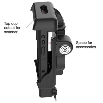 RAM® Locking Powered Dock + USB-A for Honeywell CT40/45/47 - Heated Pins - RAM-HOL-HON12PDHLU