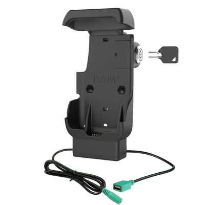 RAM® Locking Powered Dock + USB-A for Honeywell CT40/45/47 - RAM-HOL-HON12PDLU