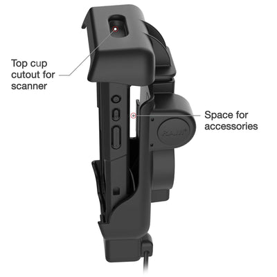 RAM® Powered Dock + USB-A for Honeywell CT40/45/47 - RAM-HOL-HON12PDU