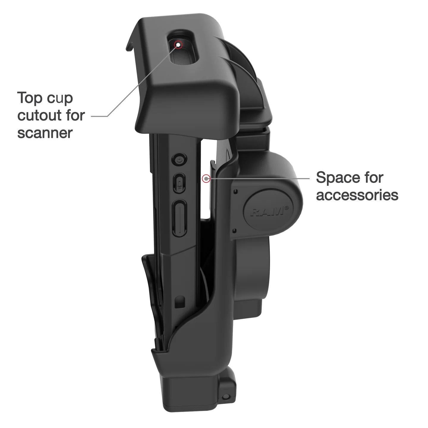 RAM® Spring Loaded Holder for Honeywell CT40/45/47 - RAM-HOL-HON12U