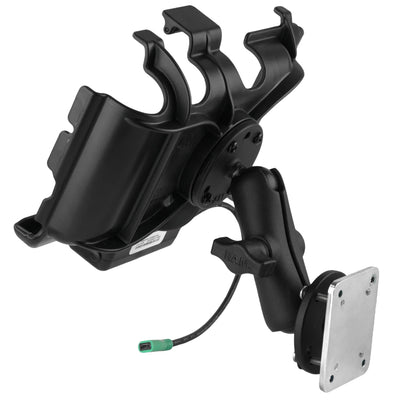 RAM® EZ-Roll'r™ Powered Mount for Samsung Tab Active5 & 3 - RAM-B-101-225B2-SAM60P-V7B1U