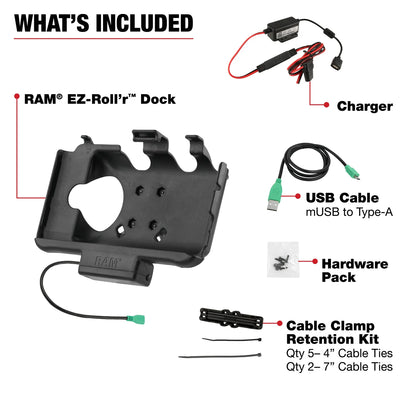 RAM® Powered Dock for Tab Active5 & 3 with Hardwire Charger - RAM-HOL-SAM60P-V7B1U