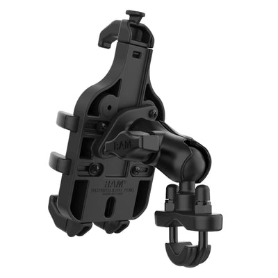 RAM® Quick-Grip™ Pro Phone Mount with Handlebar U-Bolt Base - Short - RAM-B-149Z-A-PD5U