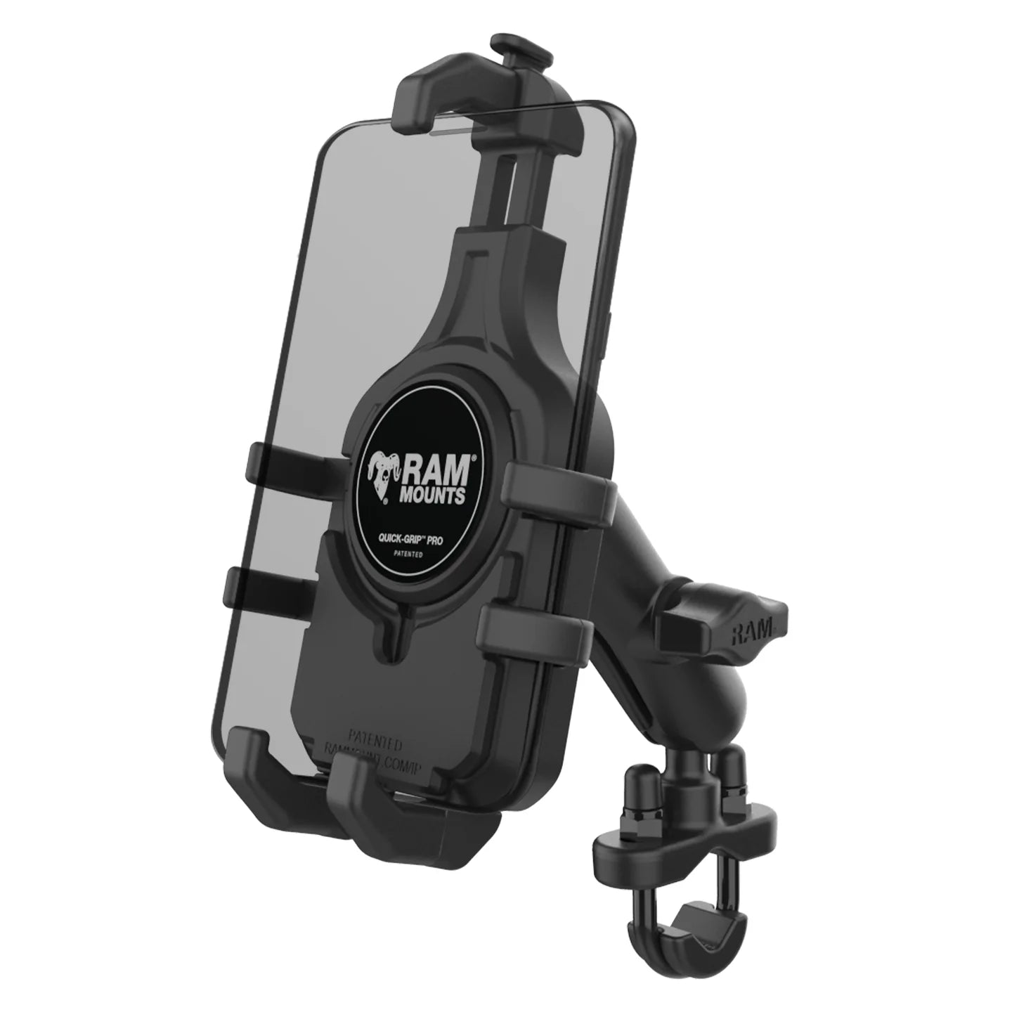 RAM® Quick-Grip™ Pro Phone Mount with Handlebar U-Bolt Base - Medium -  RAM-B-149Z-PD5U