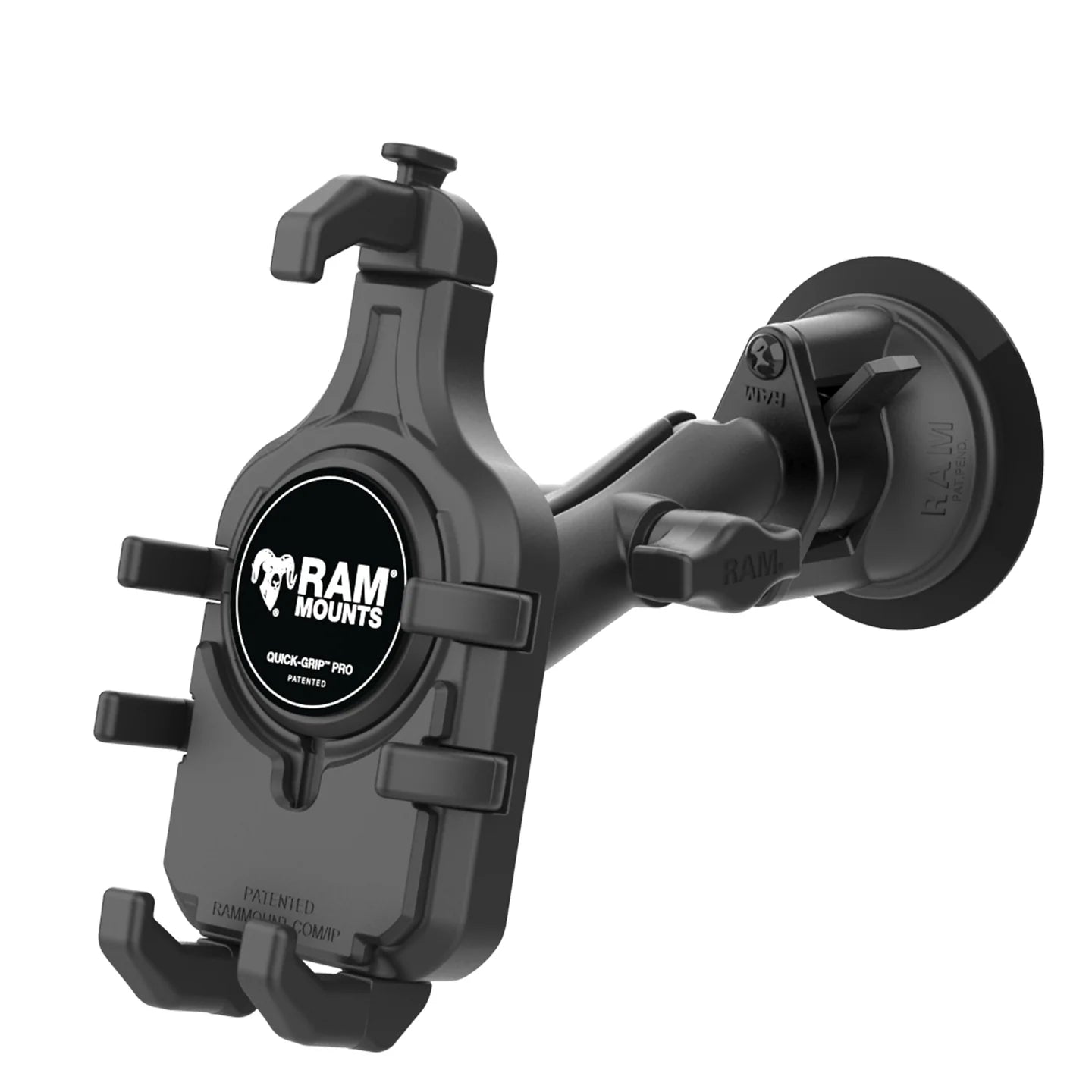 RAM® Quick-Grip™ Pro Phone Mount with Twist-Lock™ Suction Cup - Medium - RAM-B-166-PD5U