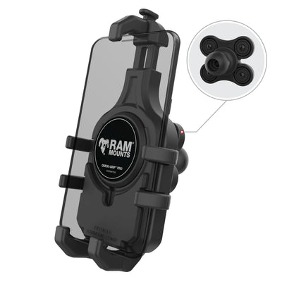RAM® Quick-Grip™ Pro Phone Holder with Ball & Vibration Damper - RAM-HOL-PD5BVU