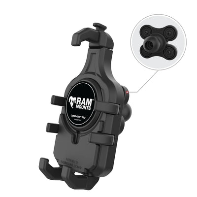 RAM® Quick-Grip™ Pro Phone Holder with Ball & Vibration Damper - RAM-HOL-PD5BVU