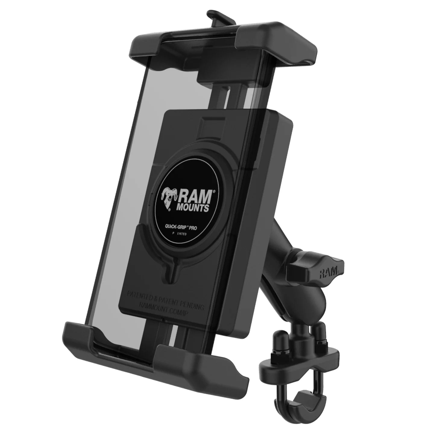 RAM® Quick-Grip™ Pro XL Phone Mount with Handlebar U-Bolt Base - Medium - RAM-B-149Z-PD7U
