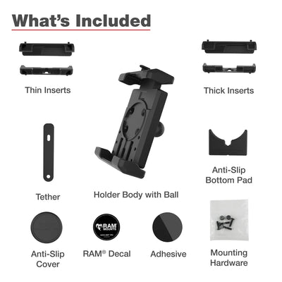 RAM® Quick-Grip™ Pro XL Phone Holder with Ball - RAM-HOL-PD7BU