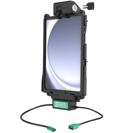 Locking GDS® Tough-Dock™ + Single USB-A for Samsung Tab A9+ - RAM-GDS-DOCKL-SAM88CDU