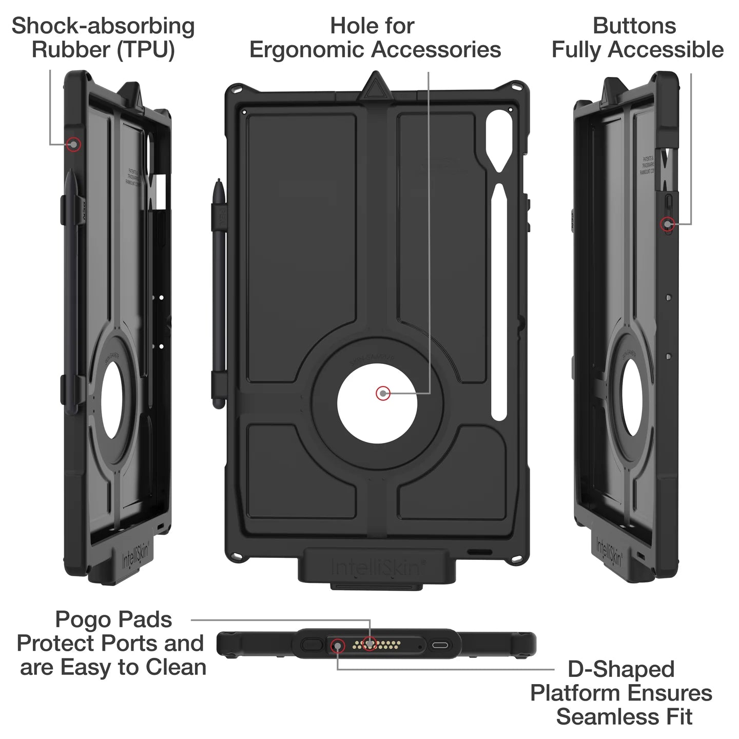 IntelliSkin® Next Gen for Samsung Tab S9 FE+ - RAM-GDS-SKIN-SAM87-NG