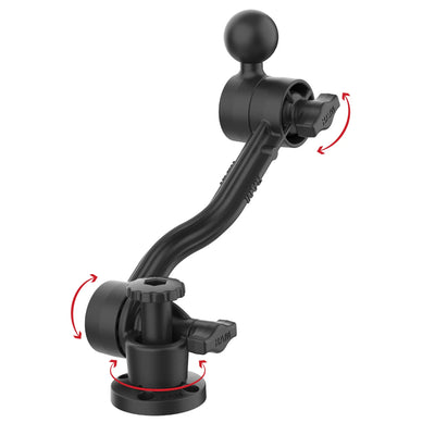 RAM® Composite Drill-Down Ratchet Arm with Ball - RAP-411D-114-PA-BGU