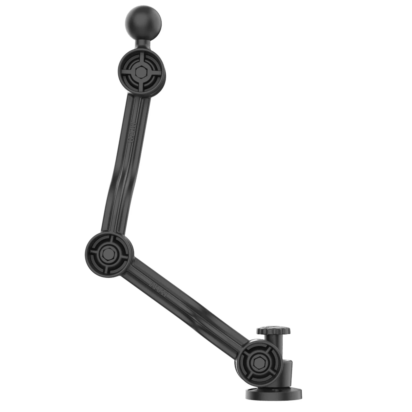 RAM® Composite Drill-Down Double Ratchet Arm with Ball - RAP-411D-114-PA2-BGU
