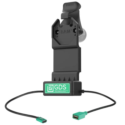 GDS® Uni-Conn™ Power + Single USB-A Dock - RAM-GDS-DOCK-U1CDU