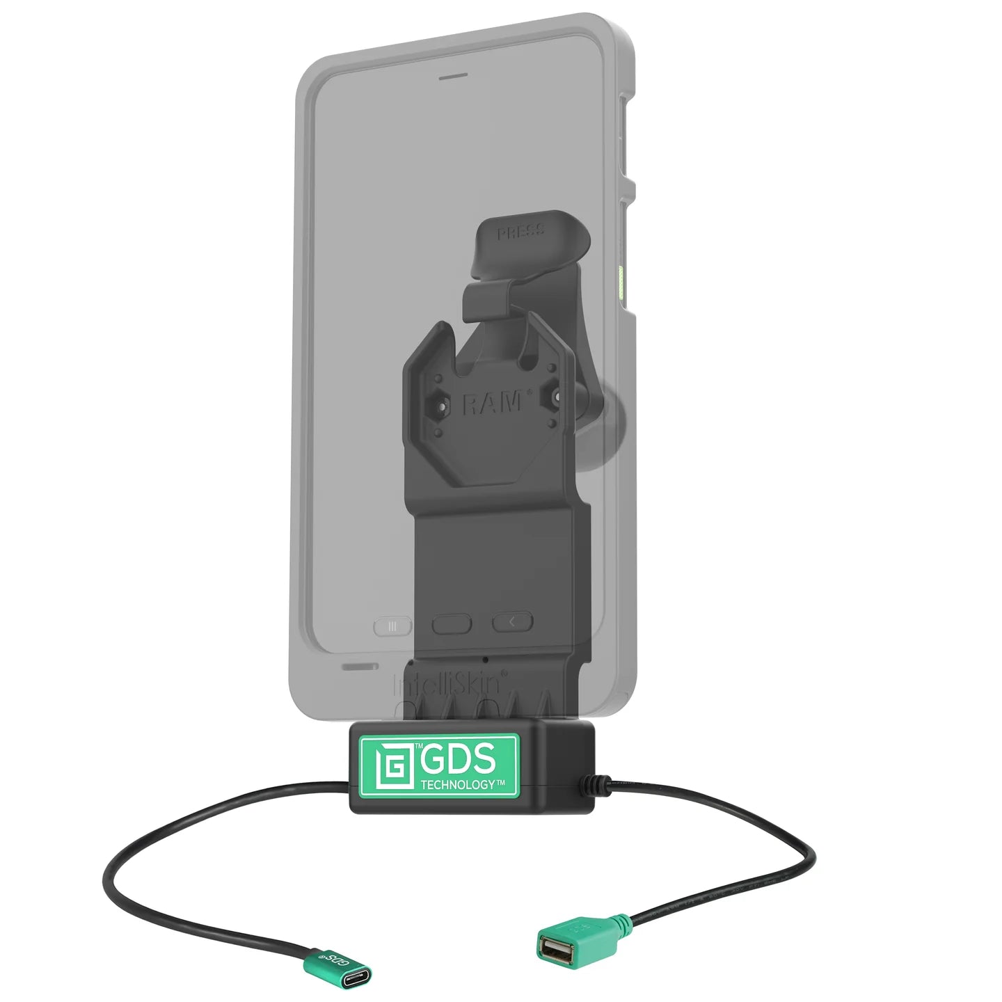 GDS® Uni-Conn™ Power + Single USB-A Dock - RAM-GDS-DOCK-U1CDU