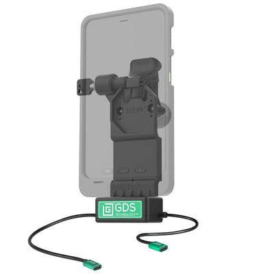 GDS® Uni-Conn™ Left Locking Power + Single USB-C Dock - RAM-GDS-DOCKLL-U1CP-CU