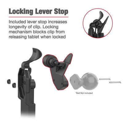 GDS® Uni-Conn™ Left Locking Power + Single USB-C Dock - RAM-GDS-DOCKLL-U1CP-CU