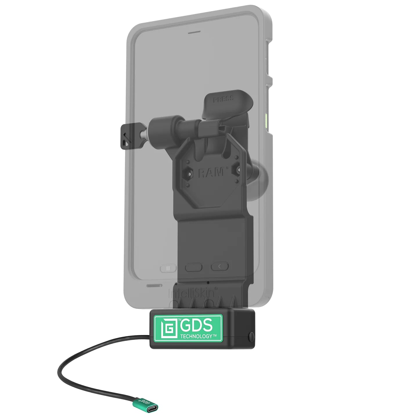 GDS® Uni-Conn™ Left Locking Powered Dock - RAM-GDS-DOCKLL-U1CPU