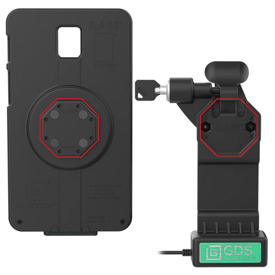 GDS® Uni-Conn™ Left Locking Powered Dock - RAM-GDS-DOCKLL-U1CPU