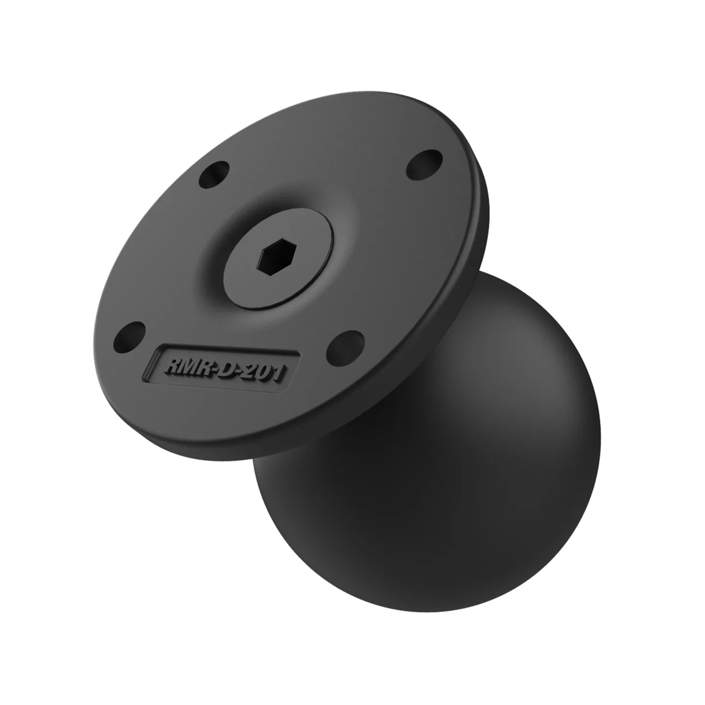 RAM® Round AMPS Plate with Ball and Steel Reinforced Post - RAM-D-254U-IN1