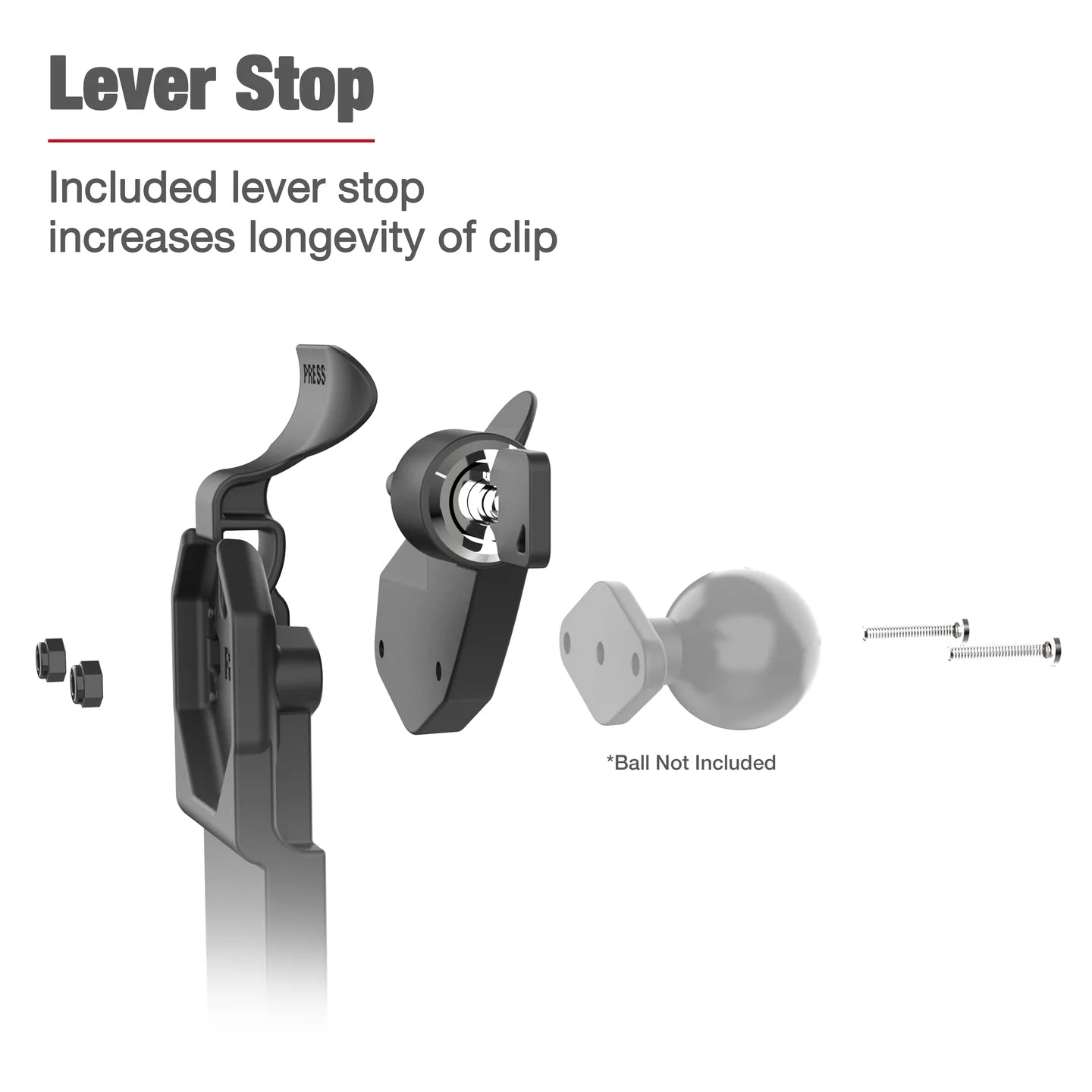 GDS® Uni-Conn™ Right Locking Powered Dock - RAM-GDS-DOCKLR-U1CPU