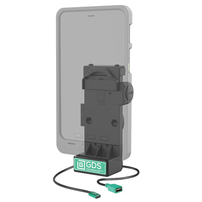 GDS® Uni-Conn™ Non-Locking Spring Loaded Power + Single USB-A Dock - RAM-GDS-DOCK-V12-U1CPDU