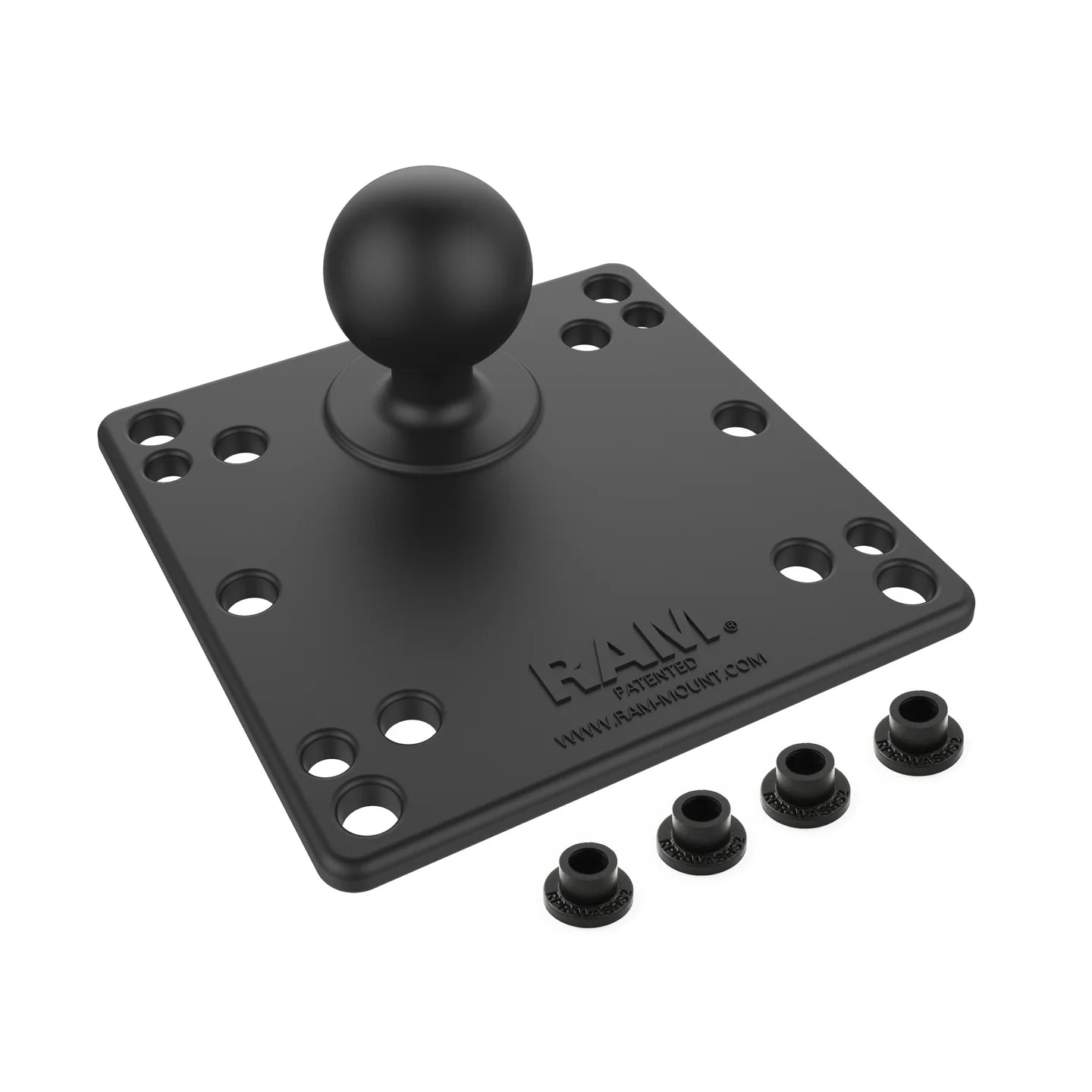 RAM 4.75" Square Base with VESA (4 X 75mm) (4 X 100mm) Hole Patterns & 1.5" Ball - RAM-246U