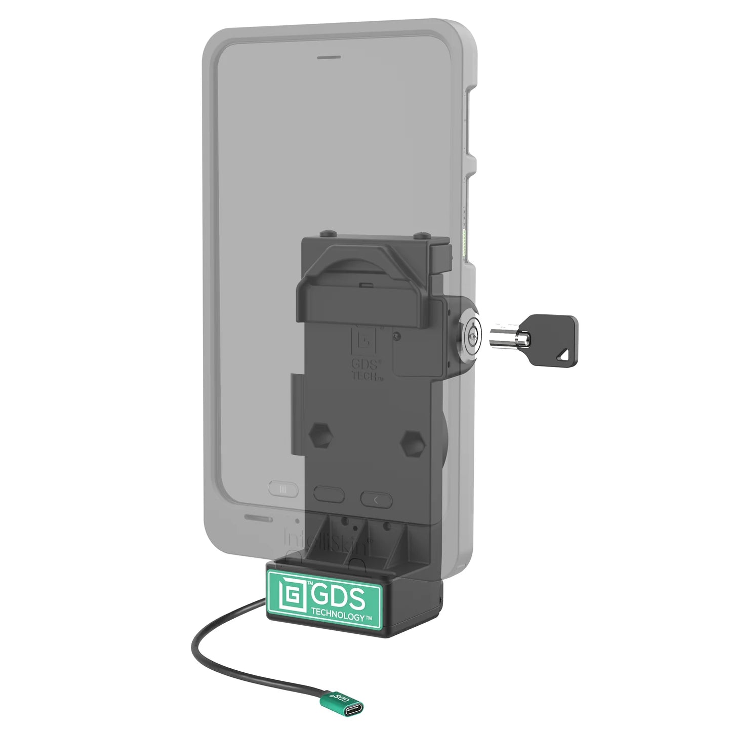 GDS® Uni-Conn™ Locking Spring Loaded Powered Dock - Heated Pins - RAM-GDS-DOCKL-V12-U1CPHU