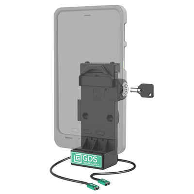 GDS® Uni-Conn™ Locking Spring Loaded Power + Single USB-C Dock - RAM-GDS-DOCKL-V12-U1CP-CU