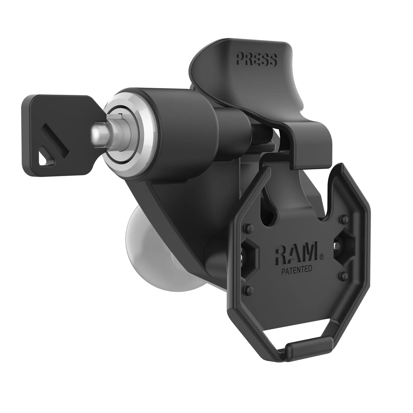 RAM® Left Locking Holder for Tablets with GDS® Uni-Conn™ Button - RAM-HOL-U1LLU