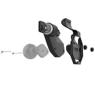 RAM® Left Locking Holder for Tablets with GDS® Uni-Conn™ Button - RAM-HOL-U1LLU