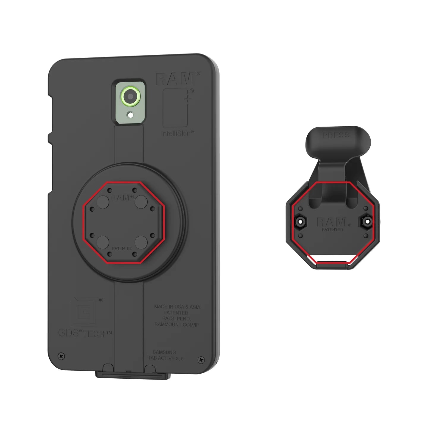 RAM® Holder for Tablets with GDS® Uni-Conn™ Button - RAM-HOL-U1U