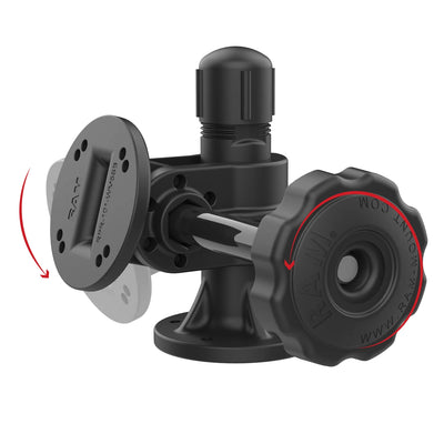 RAM® Swivel & Tilt Mount with 4-Hole AMPS Hole Patterns - RAP-101-PV3U