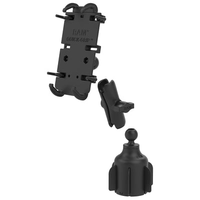 RAM® Quick-Grip™ XL Phone Mount with Stubby™ Cup Holder Base - RAP-B-299-4-PD4U