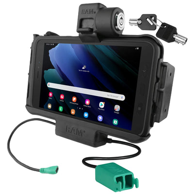 RAM® Locking Modular Power + Dual USB Dock for Tab Active5 & 3 - RAM-HOL-SAM58PD2KLNU