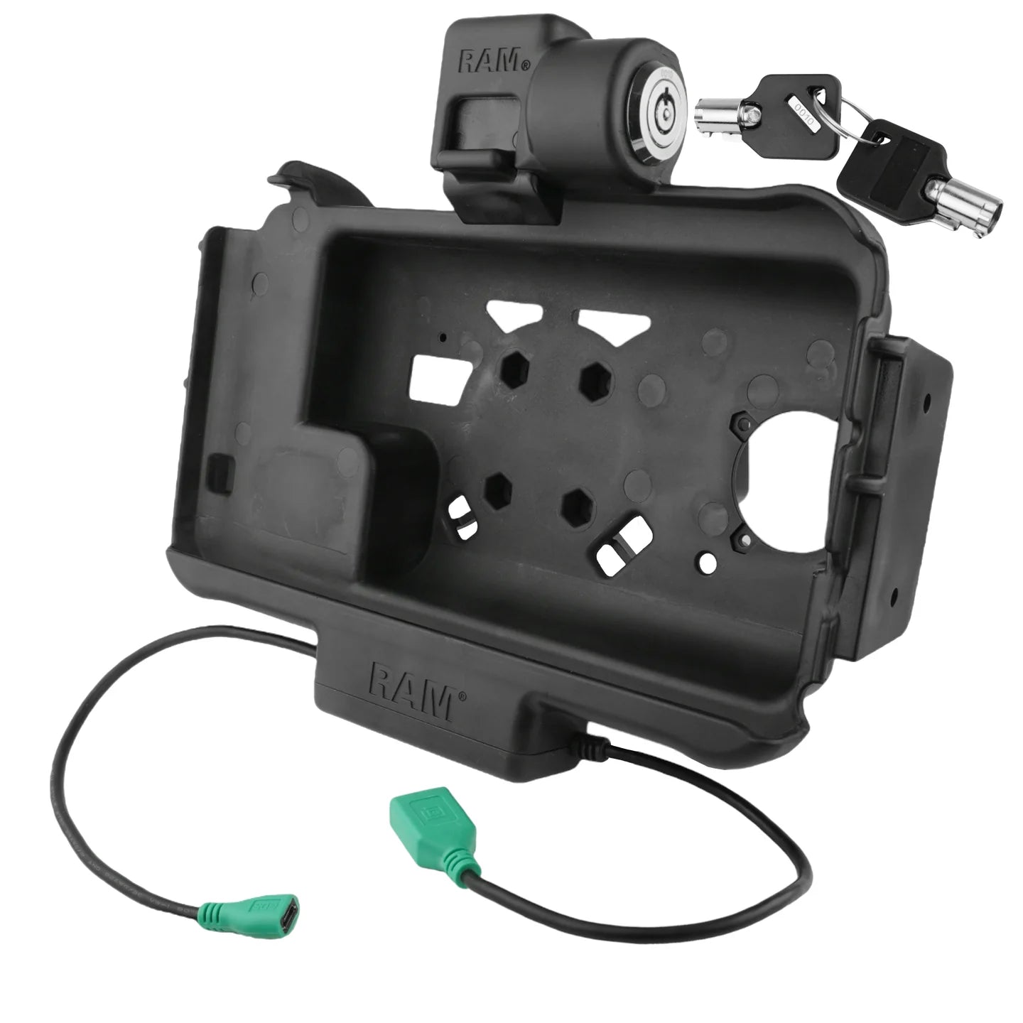 RAM® Locking Modular Power + Single USB Dock for Samsung Tab Active5 & 3 - RAM-HOL-SAM58PDKLNU