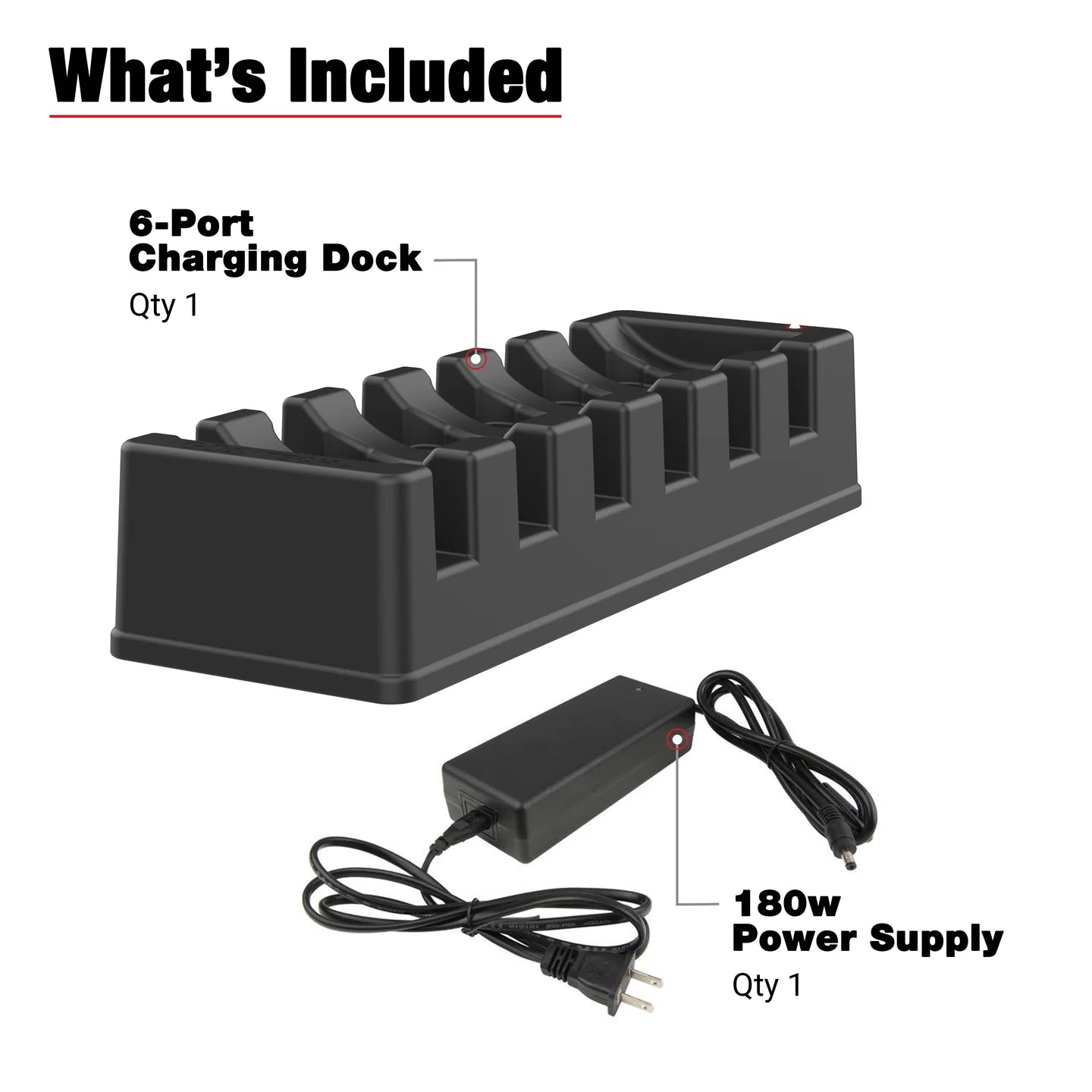 GDS® 6-Port Power + Single RJ45 Dock for Tablets with IntelliSkin® - RAM-GDS-DOCK-6G16-SW1